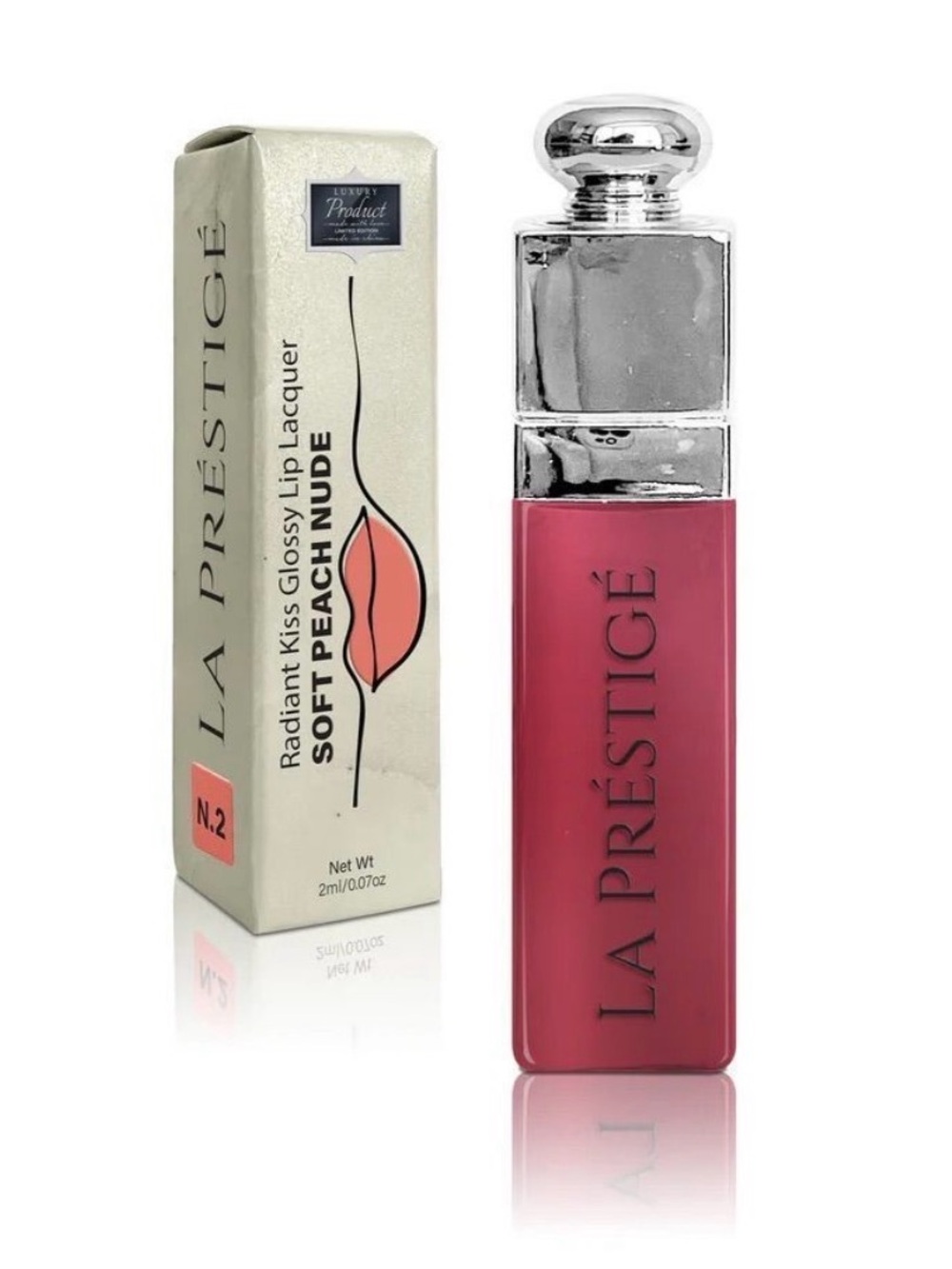 Predire La Préstigé Radiant Kiss Glossy Lip Lacquer - Soft Peach Nude